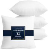 LANE LINEN 20x20 pillow insert front view showing plush, supportive cushion