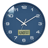 Lanktoo 12in wall clock with blue dial for quick time checks in any room.