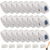 LANROON GN bags 24-pack for Miele vacuums with 3D design for larger debris.