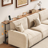 Lanynne two-pack behind-couch table, slim 79-inch design ideal for small spaces.