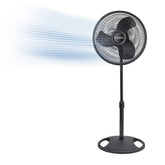 Lasko 2521 base and pedestal provide stable support for even airflow.