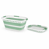Laundry 360 collapsible basket open for easy laundry collection.
