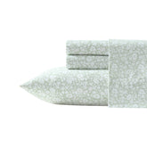 Laura Ashley cotton percale king flat sheet showing crisp breathable finish for cool sleep