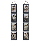Lavezee 4x6 collage frame on wall with eight openings for memories