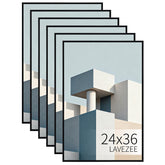 Lavezee 24x36 poster frame mounted on wall for a clean, professional display.