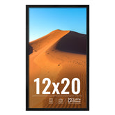 LaVie Home 12x20 frame on wall display with a sleek black finish.