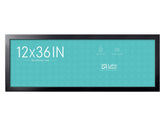 LaVie Home 12x36 panoramic frame front view in black for wall gallery displays