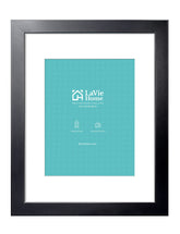 LaVie Home 14x17 black poster frame front view with clear plexiglass for vibrant displays