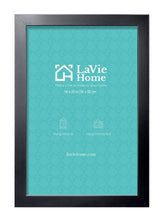 LaVie Home 14x20 black frame front view showcases thick molding for gallery-ready displays.