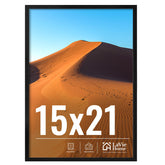 LaVie Home 15x21 black frame front view for clean wall display
