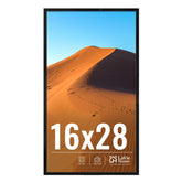 LaVie Home 16x28 frame mounted on wall for versatile display and easy hanging