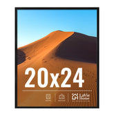 LaVie Home 20x24 frame front view shows sleek black finish for timeless wall display.