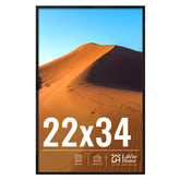 LaVie Home 22x34 black wall display frame with HD Plexiglass clarity.