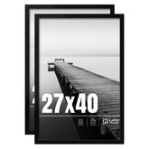 LaVie Home 27x40 frame front view shows a sleek black display