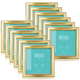 LaVie Home 4x4 gold frame wall display highlights memories with a bright, elegant border.