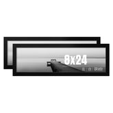 LaVie Home 8x24 frame front view in black, timeless for wall or shelf decor