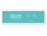 LaVie Home 8x24 white frame front view for elegant wall displays