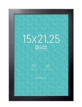 LaVie Home puzzle frame in black, front view with clear plexiglass for crisp display.