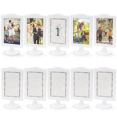 Lawei double-sided 4x6 vertical frame shows two photos for flexible display.