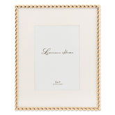 Lawrence Frames Rope Design Gold Frame 8x10 with rope motif, ideal for wall or tabletop display