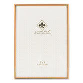 Lawrence Frames Simply Gold 5x7 frame front view, ideal for tabletop or wall display.