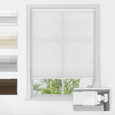 LazBlinds cordless cellular shade, rolled up for a neat, unobstructed view.