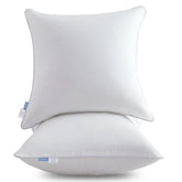 Leeden 18x18 pillow inserts front view showing plush support for any sofa