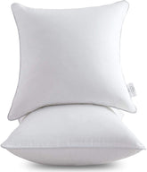 Leeden 24x24 pillow insert with cotton cover enhances sofa comfort and style