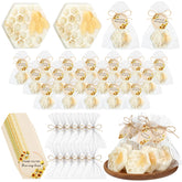 Leelosp honeybee soap shapes as a bee-themed baby shower keepsake