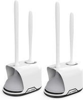 Lefree 2-in-1 set in holder for compact bathroom storage.