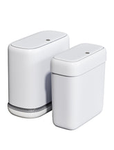LEGUO bathroom trash can with lid for compact spaces and odor control