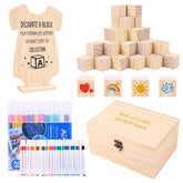 LEIFEOSH baby shower blocks for guest messages and keepsakes