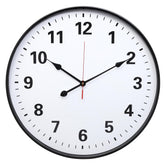 LEIKE metal wall clock with black frame for a bold kitchen centerpiece.