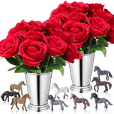 LemonRoad Derby Day julep cups serving as elegant silver centerpieces for the Derby table