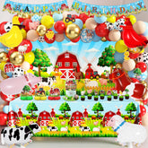 Letsroar farm birthday balloon set adds color and charm to the party space