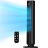LEVOIT Classic 36-inch tower fan front view delivers broad, even airflow for large rooms.