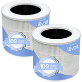LEVOIT Core Mini-P RF replacement filter 2-pack for cleaner desk air and easy replacement.