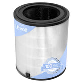 LEVOIT LV-H133 replacement filter front view shows three-stage filtration for cleaner air