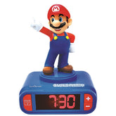Lexibook Mario nightlight alarm clock glows softly to brighten bedtime.