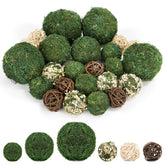 Lezmarket moss ball 3.2 inch enhances centerpieces with lifelike green texture.
