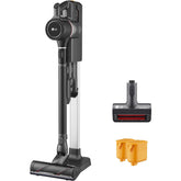 LG CordZero matte black vacuum unit shows strong suction for quick cleans
