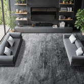 LIANLAM washable rug 8x10 gray with secure non-slip backing for safe living spaces.