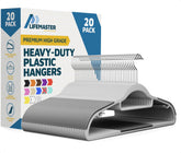 Lifemaster non-slip hangers with compact slim design maximize closet space.