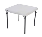 Lifetime 80425 kids folding table almond open 24-inch square, ideal for crafts