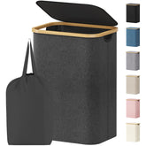Lifewit 80L laundry basket with lid for versatile bedroom and laundry room storage