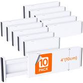 Lifewit drawer divider 4in height keeps items organized and separated in the drawer