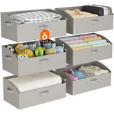 Lifewit extra-large trapezoid bin front view showing easy access and organized storage.