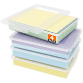 Lifewit four-pack paper organizer with lids keeps documents neatly stacked.