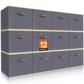 Lifewit Storage Cubes on a shelf organized for quick access and tidiness