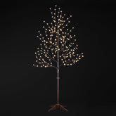 LightShare 6.5 ft cherry blossom tree with warm white LEDs for year-round decor.